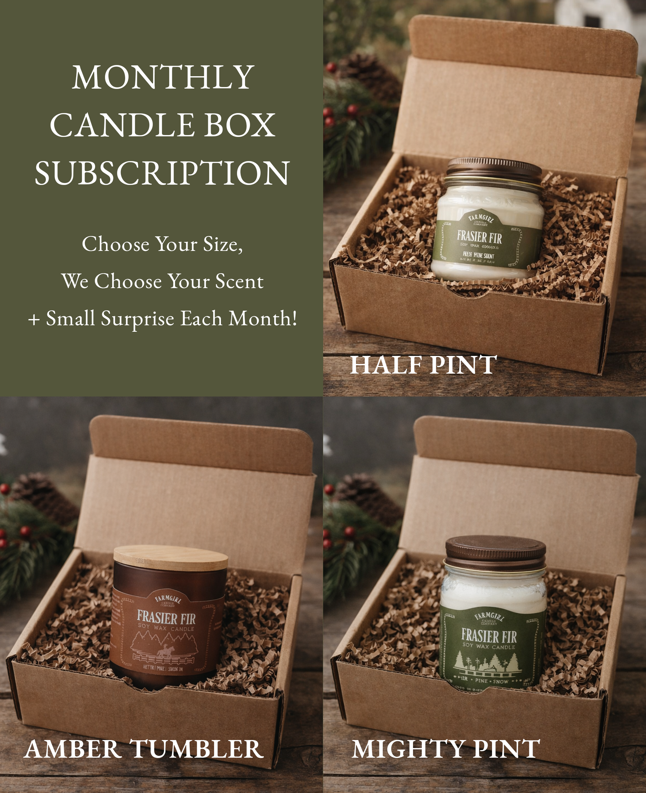 Monthly Subscription Candle Box